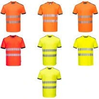 Camiseta de Trabajo Alta Visibilidad PW3 Cotton Comfort Portwest T181