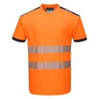 Camiseta de Trabajo Alta Visibilidad PW3 Cotton Comfort Portwest T181