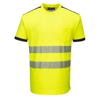 Camiseta de Trabajo Alta Visibilidad PW3 Cotton Comfort Portwest T181