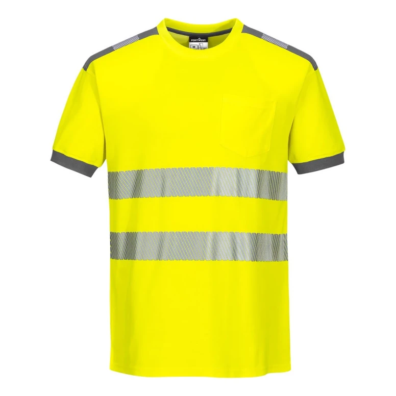 Camiseta de Trabajo Alta Visibilidad PW3 Cotton Comfort Portwest T181