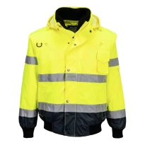 Chaqueta de Trabajo Alta Visibilidad Multibolsillos Impermeable Stretch 3 en 1 Portwest C465