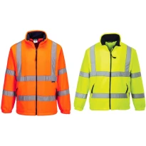 Sudadera de Trabajo de Forro Polar Alta Visibilidad Multibolsillos Portwest F300