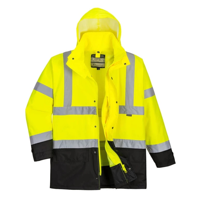 Chaqueta de Trabajo Alta Visibilidad Multibolsillos Impermeable 5 en 1 Executive Portwest S768