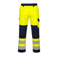 Pantalón de Trabajo Alta Visibilidad Impermeable Ignífugo Multibolsillos Modaflame Portwest MV46