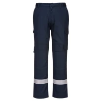 Pantalón de Trabajo Alta Visibilidad Impermeable Ignífugo Multibolsillos Bizflame Portwest FR401 2