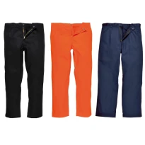 Pantalón de Trabajo Multibolsillos Ignífugo 100% Algodón Stretch Multinorma Bizweld Portwest BZ30