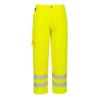 Pantalón de Trabajo Alta Visibilidad Impermeable Multibolsillos Combat Portwest E046