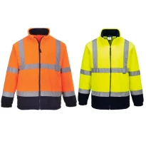 Sudadera de Trabajo de Forro Polar Alta Visibilidad Multibolsillos Portwest F301