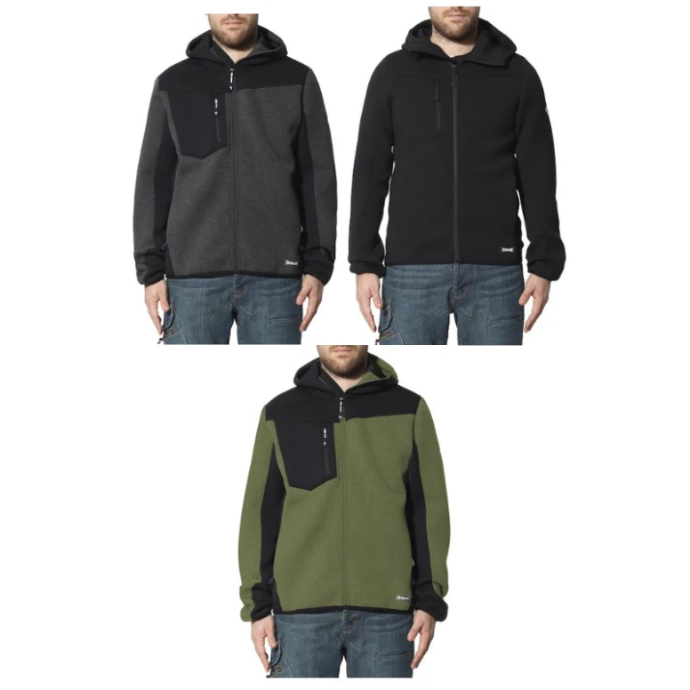 Chaqueta de Trabajo Multibolsillos Stretch con Capucha Fynor en Caja Issa Line 04540B