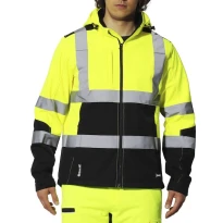 Chaqueta de Trabajo Alta Visibilidad Softshell Multibolsillos Impermeable Lavoris Issa Line 04525