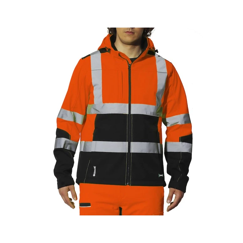 Chaqueta de Trabajo Alta Visibilidad Softshell Multibolsillos Impermeable Lavoris Issa Line 04525