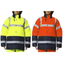 Parka de Trabajo Alta Visibilidad Multibolsillos Impermeable Tessino Issa Line 04641