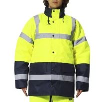 Parka de Trabajo Alta Visibilidad Multibolsillos Impermeable Tessino Issa Line 04641 2