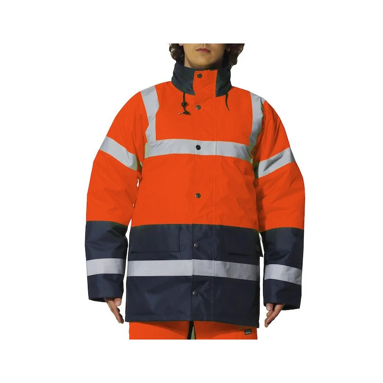 Parka de Trabajo Alta Visibilidad Multibolsillos Impermeable Tessino Issa Line 04641