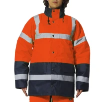 Parka de Trabajo Alta Visibilidad Multibolsillos Impermeable Tessino Issa Line 04641