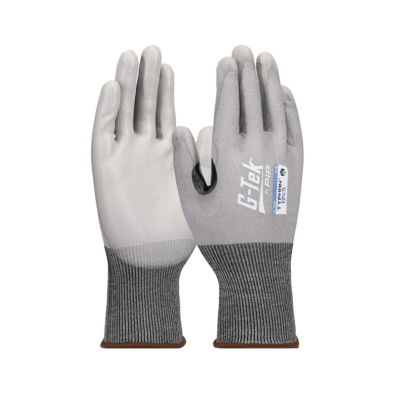 12 Pares - Guantes de Trabajo Recubiertos de Poliuretano G-Tek Typhan 16-548
