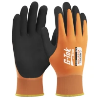 12 Pares - Guantes de Trabajo Recubiertos de Látex G-Tek Aquatek 41-2310