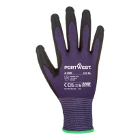 12 Pares - Guantes de trabajo de poliéster recubiertos de poliuretano Portwest A195