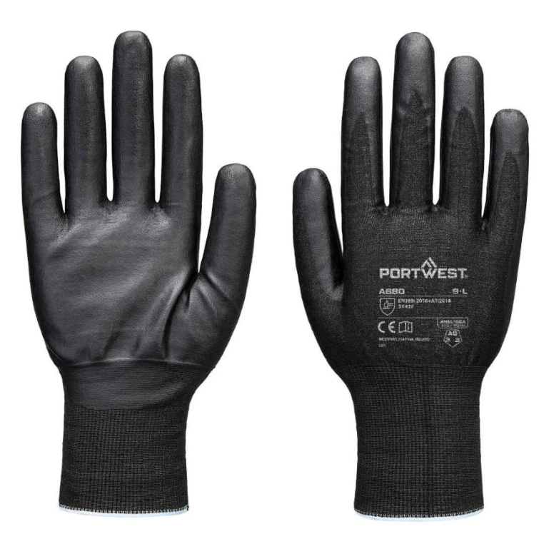 Guantes de trabajo anticorte recubiertos de nitrilo Portwest A680