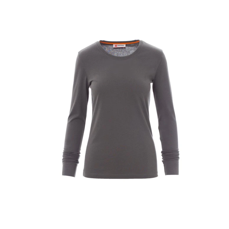Camiseta de cuello redondo de manga larga de algodón Pineta Mujer - Payper