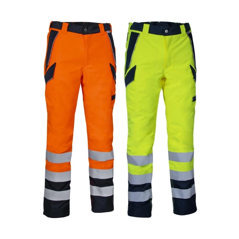 Pantalones de trabajo alta visibilidad multibolsillos invierno impermeables Cofra Evanton V637-0