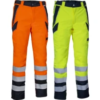 Pantalones de trabajo alta visibilidad multibolsillos invierno impermeables Cofra Evanton V637-0