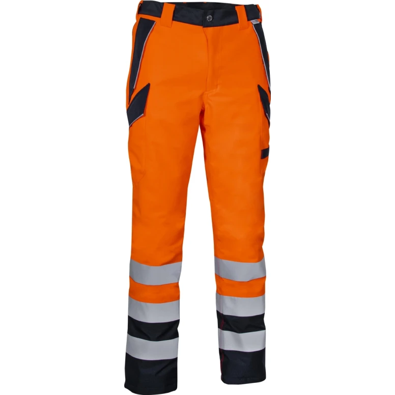Pantalones de trabajo alta visibilidad multibolsillos invierno impermeables Cofra Evanton V637-0
