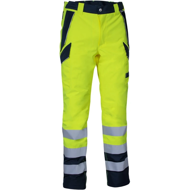 Pantalones de trabajo alta visibilidad multibolsillos invierno impermeables Cofra Evanton V637-0