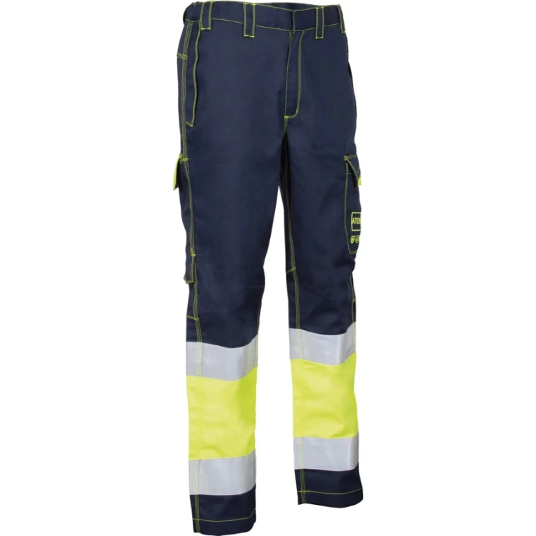 Pantalones de trabajo alta visibilidad multibolsillos invierno Cofra Flarend V613-0-03
