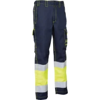 Pantalones de trabajo alta visibilidad multibolsillos invierno Cofra Flarend V613-0-03