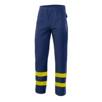 Pantalón de trabajo Alta visibilidad Ignífugo Antiestático Multibolsillos Velilla 603002