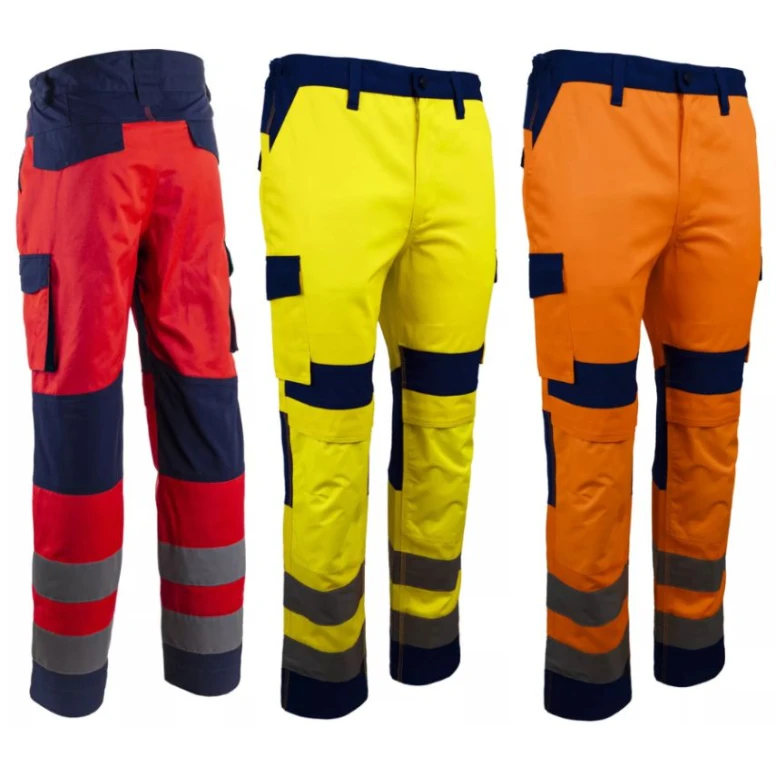 Pantalón de Trabajo Coverguard Hibana II Alta Visibilidad Multibolsillos Elástico 5HBA16