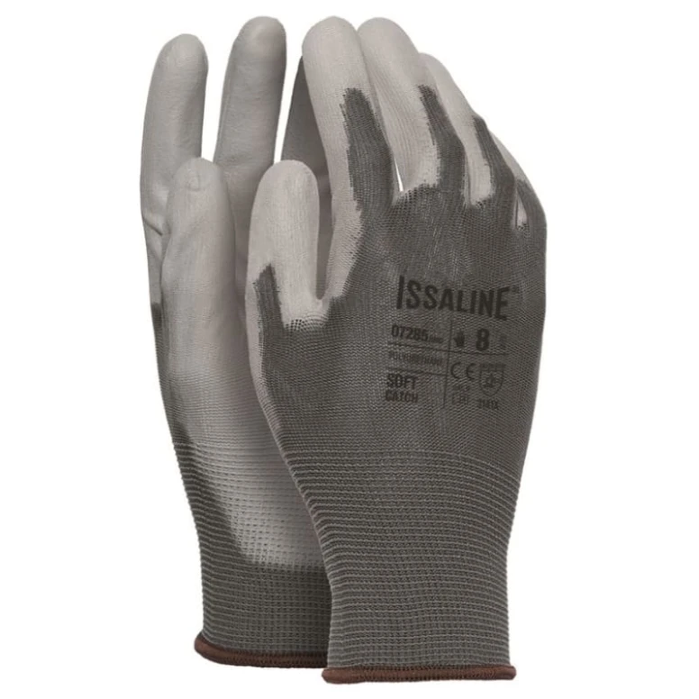 12 Pares - Guantes de trabajo Soft Catch Nylon - Issa Line 07285