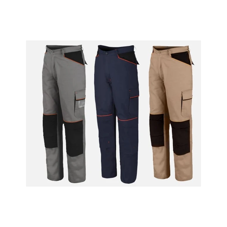 Pantalones de trabajo Multibolsillos 100% algodón ISSA LINE 8930
