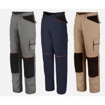 Pantalones de trabajo Multibolsillos 100% algodón ISSA LINE 8930