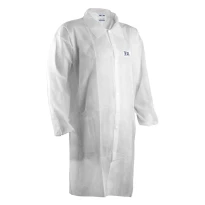 50 Piezas - Bata de Trabajo Desechable Coverguard White SPP Multiprotección MO41105