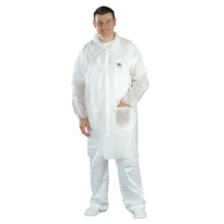 50 Piezas - Bata de Trabajo Desechable Coverguard White SPP MO41115