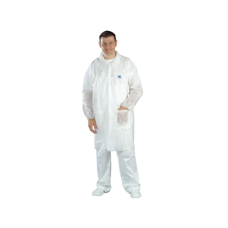 50 Piezas - Bata de Trabajo Desechable Coverguard White SPP MO41115