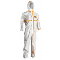 25 Piezas - Mono de trabajo Coverguard Coverchem 4M40 con capucha desechable multiprotección MO44500