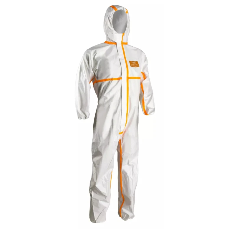 25 Piezas - Mono de trabajo Coverguard Coverchem 4M40 con capucha desechable multiprotección MO44500