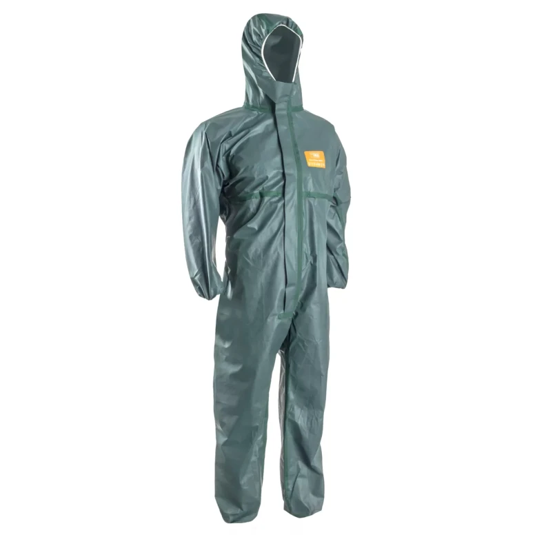 25 Piezas - Mono de trabajo desechable con capucha Coverguard Coverchem 4M42 Multiprotección MO44510