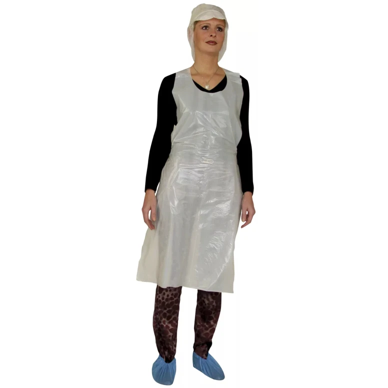100 Unidades – Delantal de Trabajo Desechable Coverguard Polietileno MO56220