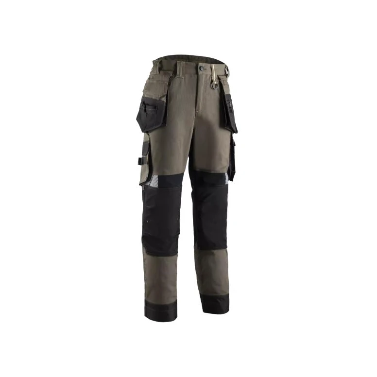 Pantalón de trabajo multibolsillos stretch Coverguard Cristobal 5CRP300 marrón