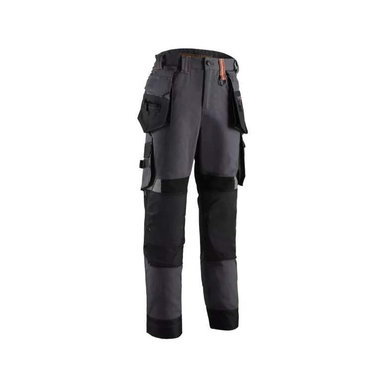 Pantalón de trabajo multibolsillos stretch Coverguard Cristobal 5CRP150 gris