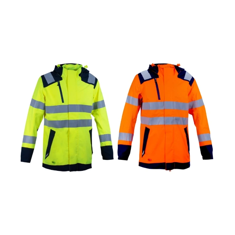 Chaqueta de trabajo alta visibilidad multibolsillos stretch impermeable Cofra Yatova V635-0