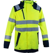Chaqueta de trabajo alta visibilidad multibolsillos stretch impermeable Cofra Yatova V635-0