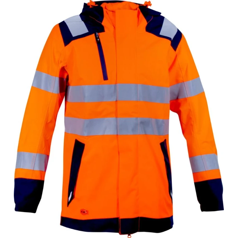 Chaqueta de trabajo alta visibilidad multibolsillos stretch impermeable Cofra Yatova V635-0