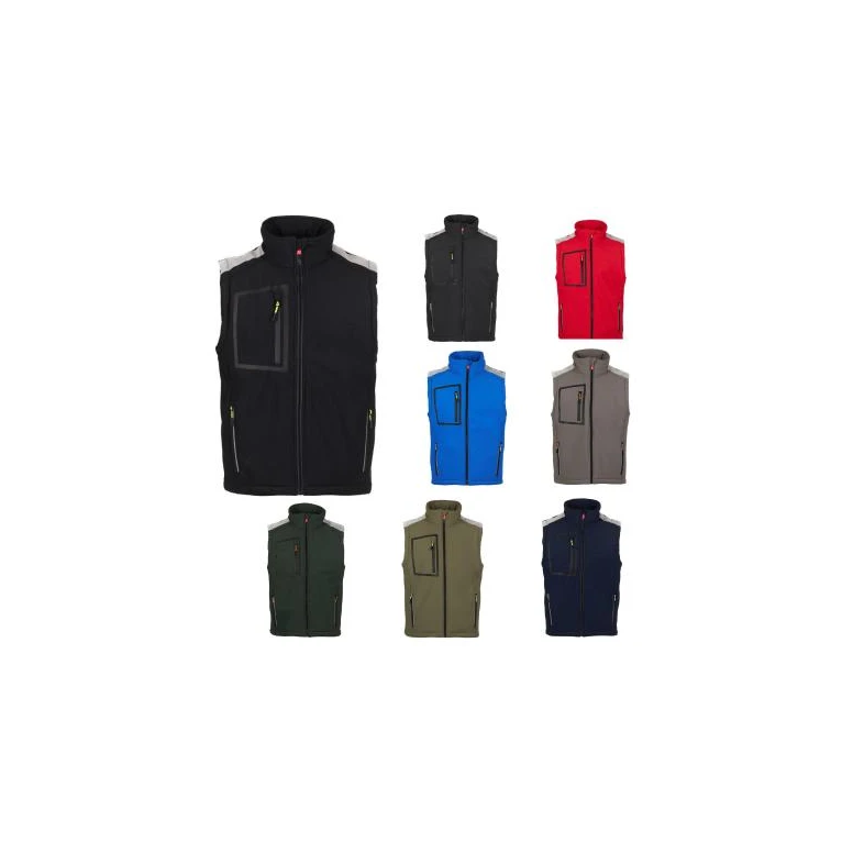 Chaleco de trabajo Payper Stream Vest Pad Lite AY 7653 multibolsillos stretch softshell