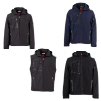 Chaqueta de trabajo softshell multibolsillos stretch Payper stream 2in1 lite pad AY 7651