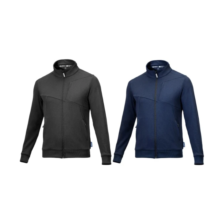 Sudadera de Trabajo Full Zip Sparco Grit Plata BTJ0010B0E0